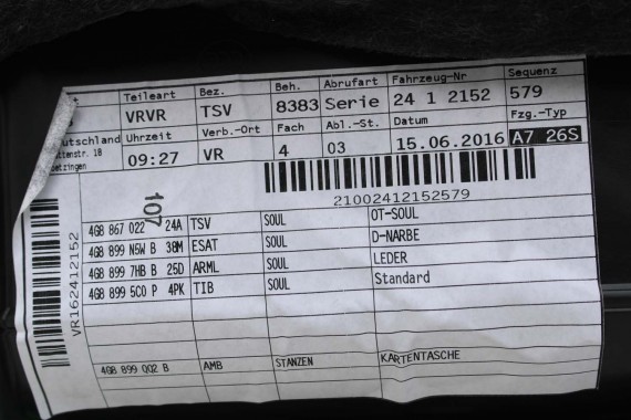 AUDI A7 FOTELE KOMPLET FOTELI siedzeń siedzenia fotel tapicerka 4G 4G8 skóra kolor czarny FOTEL siedzenie fotel N5W Leder Milano