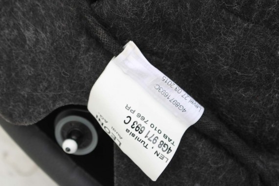 AUDI A7 FOTELE KOMPLET FOTELI siedzeń siedzenia fotel tapicerka 4G 4G8 skóra kolor czarny FOTEL siedzenie fotel N5W Leder Milano