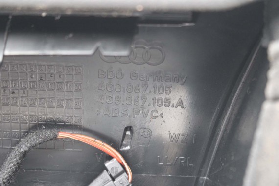 AUDI A7 BOCZEK BOCZKI DRZWI drzwiowe tapicerka skóra 4G8 4G8867103 4G8867104 4G8867303 4G8867304 4G8867103 4G8867104 4G8867303