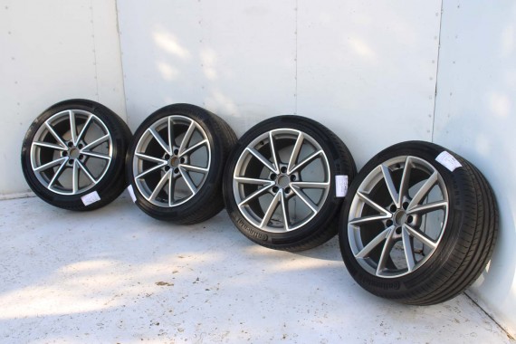 AUDI A7 FELGI 19 cali 4H0601025CK OPONY LATO KOŁA felga 9J*19H2 ET32 opona CONTINENTAL 255/40/19 100Y SportContact 5P A6 A8 4H