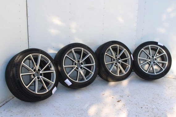 AUDI A7 FELGI 19 cali 4H0601025CK OPONY LATO KOŁA felga 9J*19H2 ET32 opona CONTINENTAL 255/40/19 100Y SportContact 5P A6 A8 4H