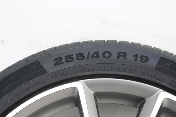 AUDI A7 FELGI 19 cali 4H0601025CK OPONY LATO KOŁA felga 9J*19H2 ET32 opona CONTINENTAL 255/40/19 100Y SportContact 5P A6 A8 4H