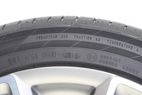 AUDI A7 FELGI 19 cali 4H0601025CK OPONY LATO KOŁA felga 9J*19H2 ET32 opona CONTINENTAL 255/40/19 100Y SportContact 5P A6 A8 4H