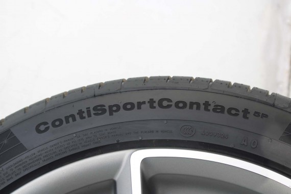 AUDI A7 FELGI 19 cali 4H0601025CK OPONY LATO KOŁA felga 9J*19H2 ET32 opona CONTINENTAL 255/40/19 100Y SportContact 5P A6 A8 4H