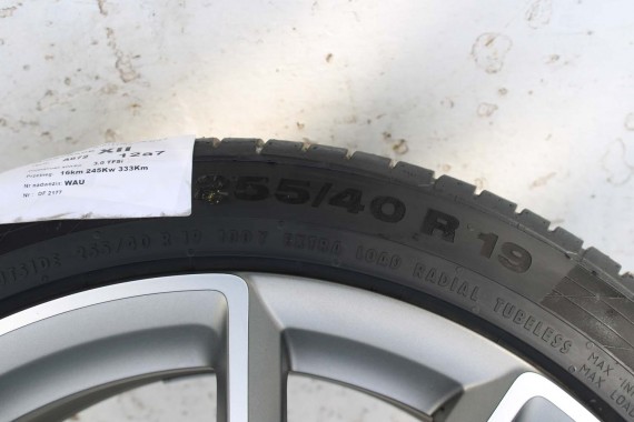 AUDI A7 FELGI 19 cali 4H0601025CK OPONY LATO KOŁA felga 9J*19H2 ET32 opona CONTINENTAL 255/40/19 100Y SportContact 5P A6 A8 4H