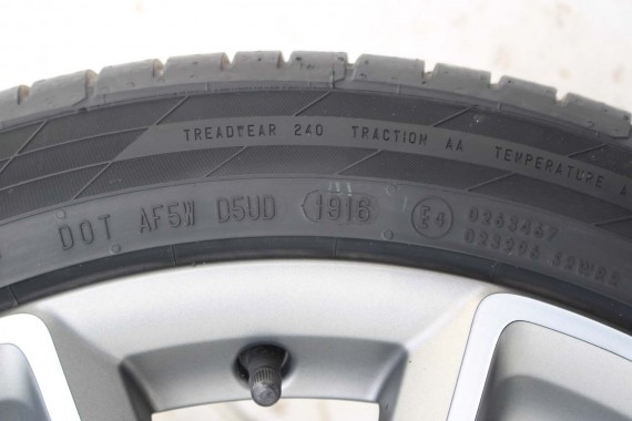 AUDI A7 FELGI 19 cali 4H0601025CK OPONY LATO KOŁA felga 9J*19H2 ET32 opona CONTINENTAL 255/40/19 100Y SportContact 5P A6 A8 4H