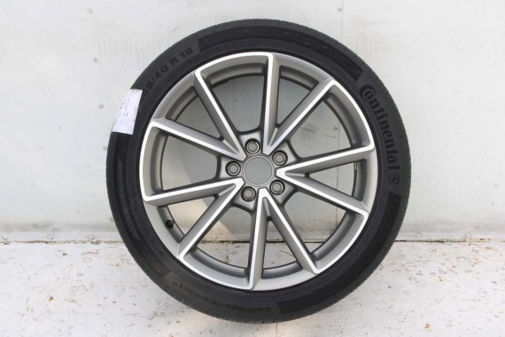 AUDI A7 FELGI 19 cali 4H0601025CK OPONY LATO KOŁA felga 9J*19H2 ET32 opona CONTINENTAL 255/40/19 100Y SportContact 5P A6 A8 4H