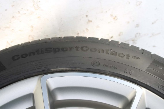 AUDI A7 FELGI 19 cali 4H0601025CK OPONY LATO KOŁA felga 9J*19H2 ET32 opona CONTINENTAL 255/40/19 100Y SportContact 5P A6 A8 4H