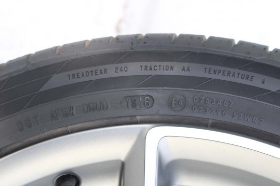 AUDI A7 FELGI 19 cali 4H0601025CK OPONY LATO KOŁA felga 9J*19H2 ET32 opona CONTINENTAL 255/40/19 100Y SportContact 5P A6 A8 4H