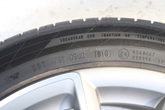 AUDI A7 FELGI 19 cali 4H0601025CK OPONY LATO KOŁA felga 9J*19H2 ET32 opona CONTINENTAL 255/40/19 100Y SportContact 5P A6 A8 4H