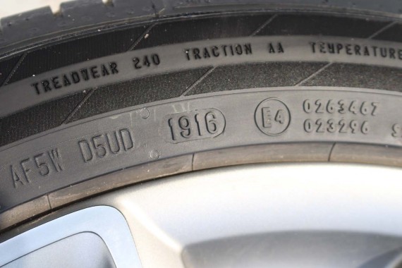 AUDI A7 FELGI 19 cali 4H0601025CK OPONY LATO KOŁA felga 9J*19H2 ET32 opona CONTINENTAL 255/40/19 100Y SportContact 5P A6 A8 4H