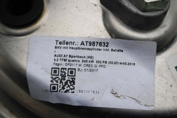 AUDI A6 A7 SERWO 4G1612103F POMPA HAMULCOWA hamulca z pompą VwAG 4G1611021 8K0611301A 8K0611357 4G0612107B 4G0612107D 4G0612107E