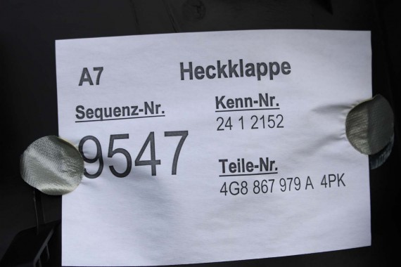 AUDI A7 BOCZEK KLAPY BAGAŻNIKA 4G8867979A 4G8867606A 4G8 867 979 4G8867606 tył tylny 4G8867979 4G8867606 4G8867979 4G8867606 4PK