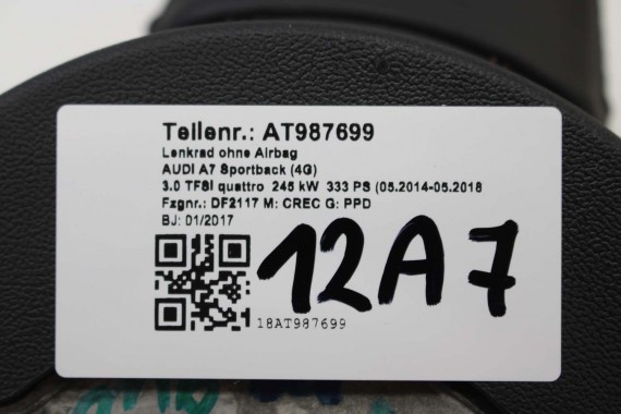 AUDI A6 A7 KIEROWNICA PODGRZEWANA 4G0419091T 4G0 419 091 T  INU czarny 4G C7 4G0419091BF SKÓRA 4G0419091T 4G0419091H 4G0419091T