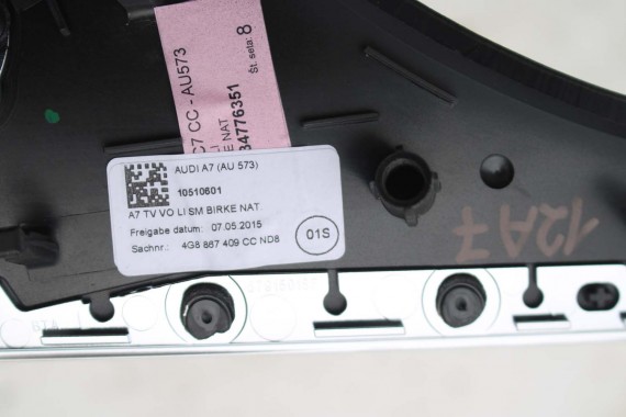 AUDI A7 LISTWY OZDOBNE LISTWA DEKOR DEKORY WYKOŃCZENIE TAPICERKA 4G8867409CC 4G8867410CB 4G8867419AR 4G8853190EJ 4G0864261AT FL