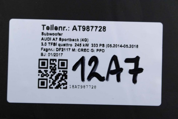 AUDI A6 A7 GŁOŚNIKI ZESTAW NAGŁOŚNIENIE GŁOŚNIKI 4H0035399 4G1035399 4G1035411 4G2035415 4G0035416 GŁOŚNIKÓW 4G9035381 4G 4G8 C7