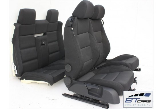 VW EOS FOTELE KOMPLET FOTELI siedzeń siedzenia fotel tapicerka 1Q 1Q0 welur kolor czarno - szary