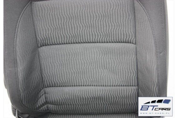 VW EOS FOTELE KOMPLET FOTELI siedzeń siedzenia fotel tapicerka 1Q 1Q0 welur kolor czarno - szary