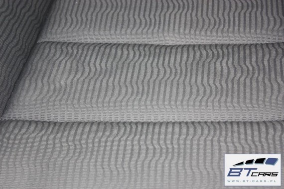 VW EOS FOTELE KOMPLET FOTELI siedzeń siedzenia fotel tapicerka 1Q 1Q0 welur kolor czarno - szary