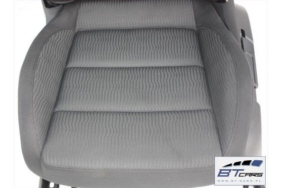 VW EOS FOTELE KOMPLET FOTELI siedzeń siedzenia fotel tapicerka 1Q 1Q0 welur kolor czarno - szary