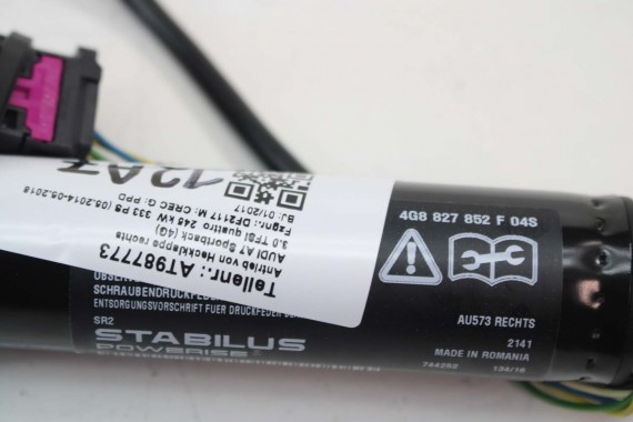 AUDI A7 KOMPLET SIŁOWNIKÓW KLAPY SIŁOWNIKI 4G8827851F 4G8827852F siłownik 4G8827851E 4G8827852E 4G8827851F 4G8827852F 4G8827851