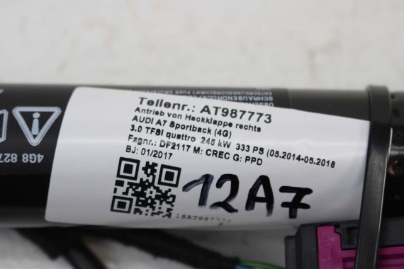 AUDI A7 KOMPLET SIŁOWNIKÓW KLAPY SIŁOWNIKI 4G8827851F 4G8827852F siłownik 4G8827851E 4G8827852E 4G8827851F 4G8827852F 4G8827851