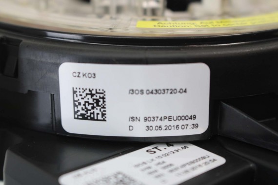 AUDI A6 A7 A8 TAŚMA AIR BAG 4H0953568H 4H0953568A 4H0953568G 4H0953568B 4H0 953 568 pierścień 4H0953568H 4H0953568A 4H0953568H