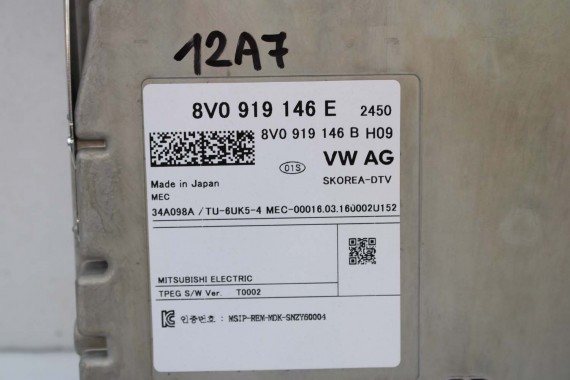 AUDI A4 A6 A7 Q7 TT TUNER TV 8V0919146E 8V0919146B 8V0919146E DVB DTV moduł sterownik 8V0919146 8V0919146E 8V0919146E 8V0919146E