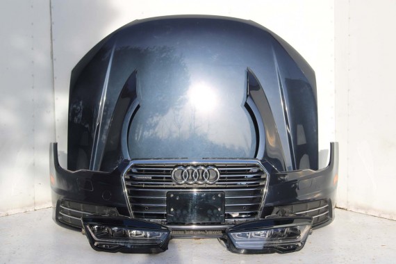 AUDI A7 FL LIFT PRZÓD maska błotniki zderzak pas przedni lampy wzmocnienie FULL LED 4G8 2014- W1W1 LX5R 4G8941033M 4G8941034M