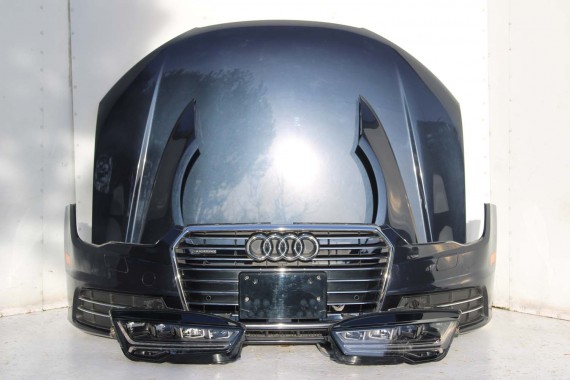 AUDI A7 FL LIFT PRZÓD maska błotniki zderzak pas przedni lampy wzmocnienie FULL LED 4G8 2014- W1W1 LX5R 4G8941033M 4G8941034M