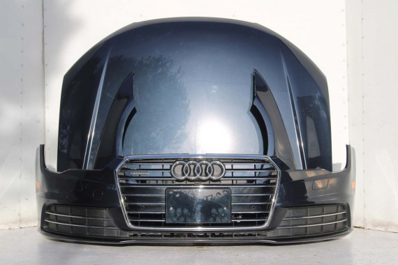 AUDI A7 FL LIFT PRZÓD maska błotniki zderzak pas przedni lampy wzmocnienie FULL LED 4G8 2014- W1W1 LX5R 4G8941033M 4G8941034M