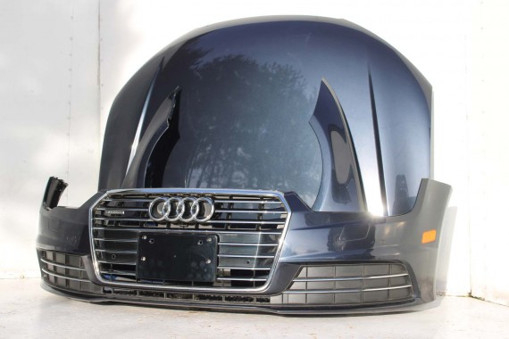 AUDI A7 FL LIFT PRZÓD maska błotniki zderzak pas przedni lampy wzmocnienie FULL LED 4G8 2014- W1W1 LX5R 4G8941033M 4G8941034M