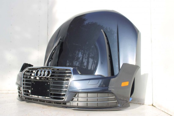 AUDI A7 FL LIFT PRZÓD maska błotniki zderzak pas przedni lampy wzmocnienie FULL LED 4G8 2014- W1W1 LX5R 4G8941033M 4G8941034M