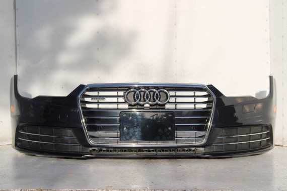 AUDI A7 FL LIFT PRZÓD maska błotniki zderzak pas przedni lampy wzmocnienie FULL LED 4G8 2014- W1W1 LX5R 4G8941033M 4G8941034M