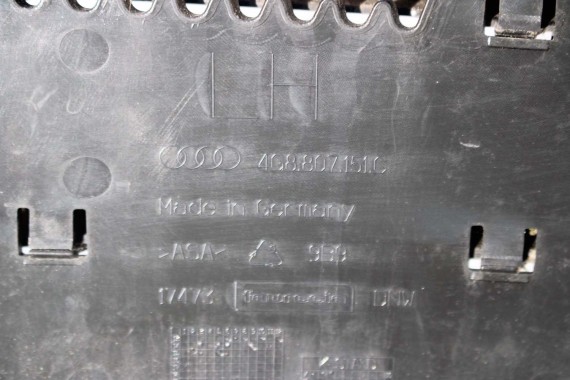 AUDI A7 FL LIFT PRZÓD maska błotniki zderzak pas przedni lampy wzmocnienie FULL LED 4G8 2014- W1W1 LX5R 4G8941033M 4G8941034M