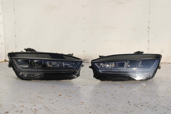 AUDI A7 FL LIFT PRZÓD maska błotniki zderzak pas przedni lampy wzmocnienie FULL LED 4G8 2014- W1W1 LX5R 4G8941033M 4G8941034M