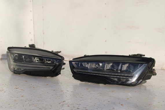 AUDI A7 FL LIFT PRZÓD maska błotniki zderzak pas przedni lampy wzmocnienie FULL LED 4G8 2014- W1W1 LX5R 4G8941033M 4G8941034M