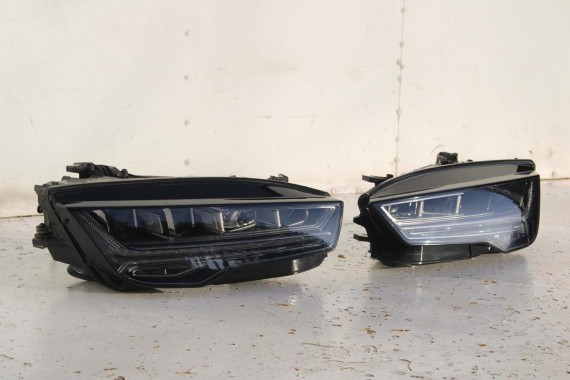 AUDI A7 FL LIFT PRZÓD maska błotniki zderzak pas przedni lampy wzmocnienie FULL LED 4G8 2014- W1W1 LX5R 4G8941033M 4G8941034M