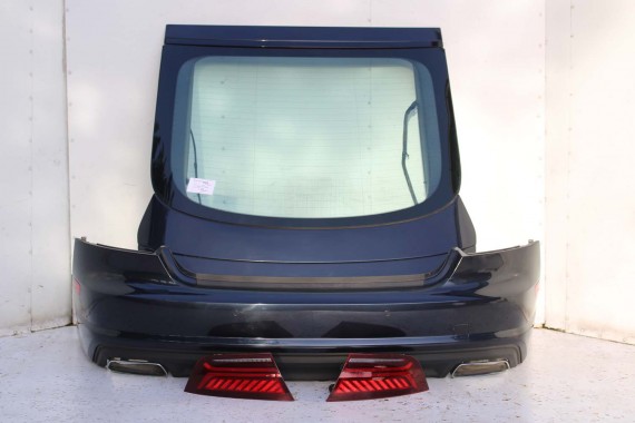 AUDI A7 TYŁ ZDERZAK TYLNY KLAPA BAGAŻNIKA 4G 4G8 LAMPY W1W1 LX5R Niebieski FL LIFT tylna zderzak klapa lampa led ledy