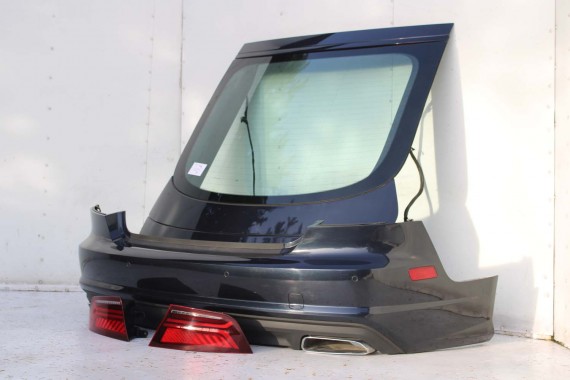 AUDI A7 TYŁ ZDERZAK TYLNY KLAPA BAGAŻNIKA 4G 4G8 LAMPY W1W1 LX5R Niebieski FL LIFT tylna zderzak klapa lampa led ledy