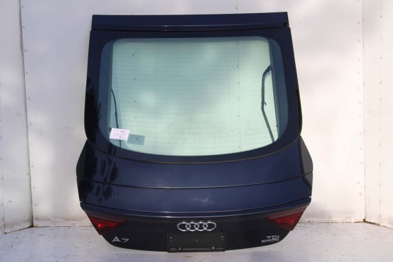 AUDI A7 TYŁ ZDERZAK TYLNY KLAPA BAGAŻNIKA 4G 4G8 LAMPY W1W1 LX5R Niebieski FL LIFT tylna zderzak klapa lampa led ledy