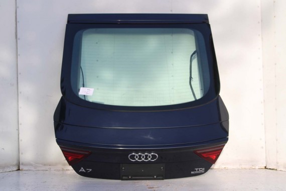 AUDI A7 TYŁ ZDERZAK TYLNY KLAPA BAGAŻNIKA 4G 4G8 LAMPY W1W1 LX5R Niebieski FL LIFT tylna zderzak klapa lampa led ledy