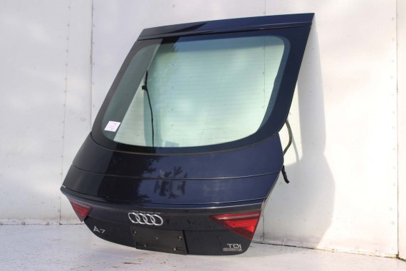 AUDI A7 TYŁ ZDERZAK TYLNY KLAPA BAGAŻNIKA 4G 4G8 LAMPY W1W1 LX5R Niebieski FL LIFT tylna zderzak klapa lampa led ledy