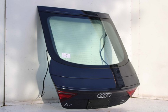 AUDI A7 TYŁ ZDERZAK TYLNY KLAPA BAGAŻNIKA 4G 4G8 LAMPY W1W1 LX5R Niebieski FL LIFT tylna zderzak klapa lampa led ledy