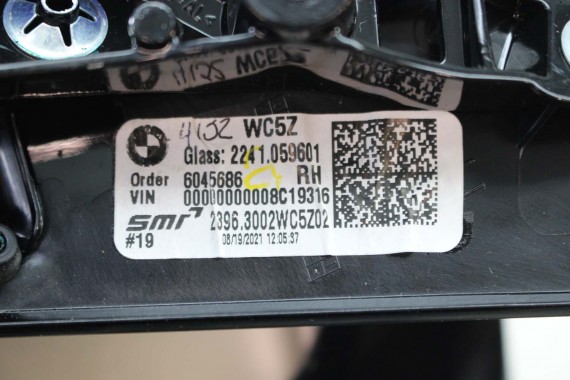 BMW 2 G42 LUSTERKO prawe drzwi 5 pin zewnętrzne pinów kabli przewodów 5pin 2 G42 M2 G87 M pakiet BMW 2 G42