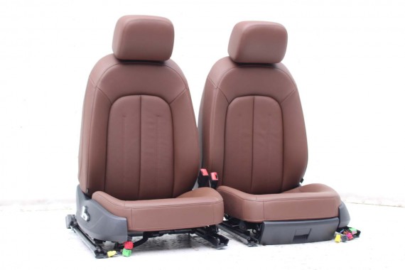 AUDI A7 FOTELE KOMPLET FOTELI siedzeń siedzenia fotel tapicerka 4G8 USA skóra kolor brąz FOTEL siedzenie przód przednie LIFT A7