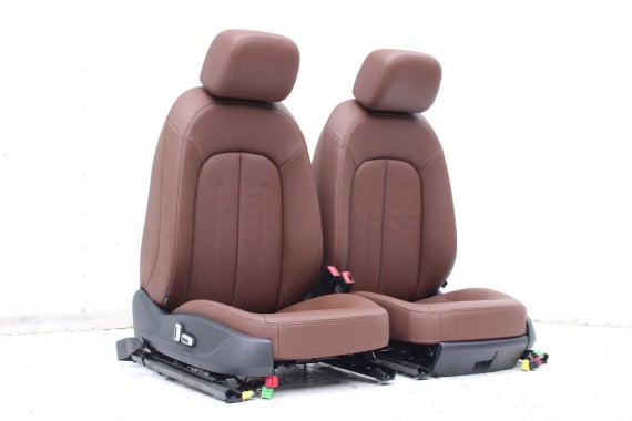 AUDI A7 FOTELE KOMPLET FOTELI siedzeń siedzenia fotel tapicerka 4G8 USA skóra kolor brąz FOTEL siedzenie przód przednie LIFT A7