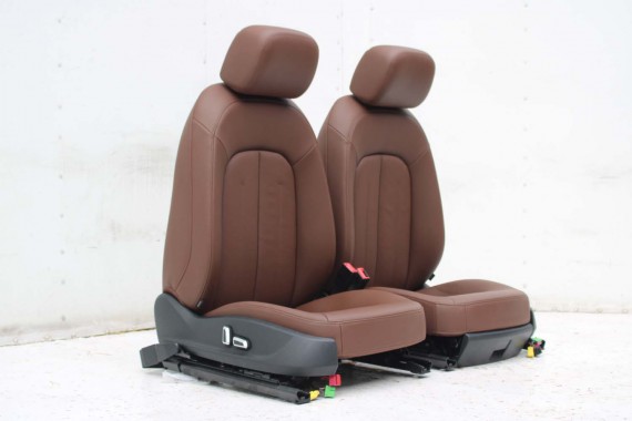 AUDI A7 FOTELE KOMPLET FOTELI siedzeń siedzenia fotel tapicerka 4G8 USA skóra kolor brąz FOTEL siedzenie przód przednie LIFT A7