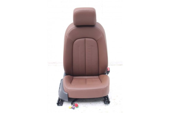 AUDI A7 FOTELE KOMPLET FOTELI siedzeń siedzenia fotel tapicerka 4G8 USA skóra kolor brąz FOTEL siedzenie przód przednie LIFT A7