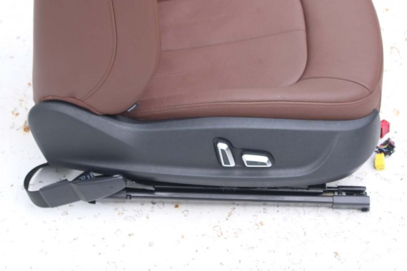 AUDI A7 FOTELE KOMPLET FOTELI siedzeń siedzenia fotel tapicerka 4G8 USA skóra kolor brąz FOTEL siedzenie przód przednie LIFT A7